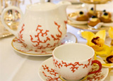 Tea service at XO Le Restaurant in Montreal
